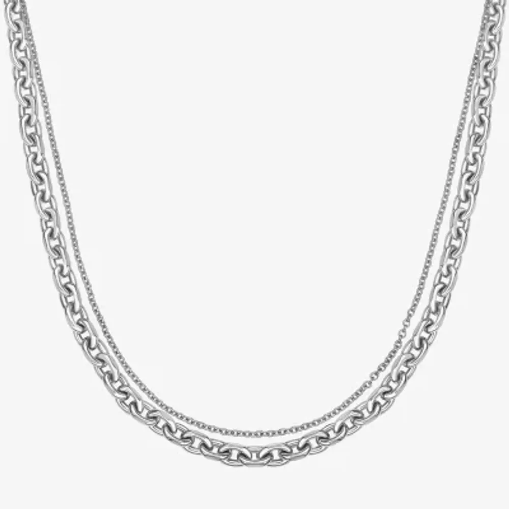 Mens Stainless Steel Chain Necklace - JCPenney