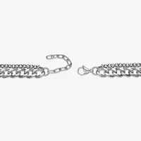 Stainless Steel 24 Inch Solid Bead Chain Necklace