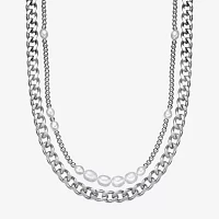 Stainless Steel 24 Inch Solid Bead Chain Necklace