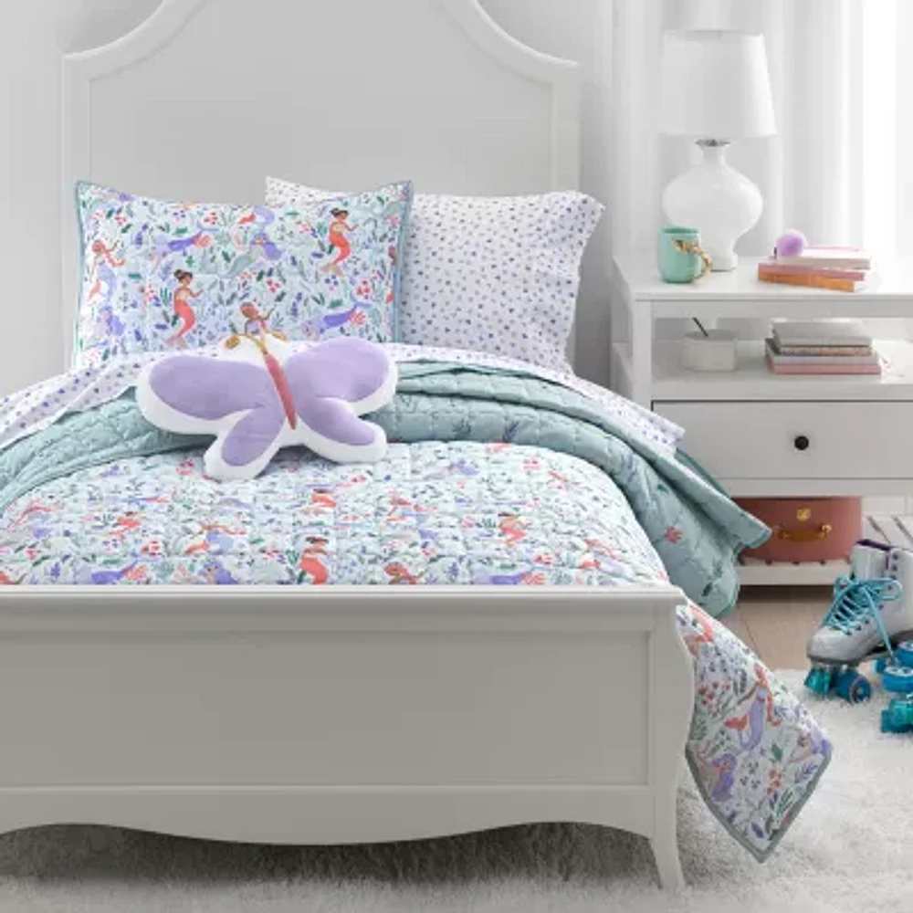 Under the Stars Kids Mermaids Quilt Set