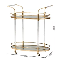 Nakano Metal-Top Serving Cart