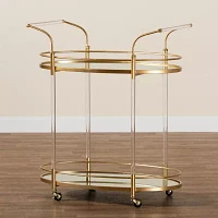 Nakano Metal-Top Serving Cart