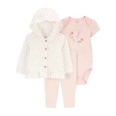 Carter's Baby Girls 3-pc. Pant Set