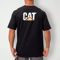 CAT Trademark Mens Crew Neck Short Sleeve Regular Fit Graphic T-Shirt