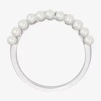 1/6 CT. T.W. 2.5MM White Cultured Freshwater Pearl 14K Gold Band