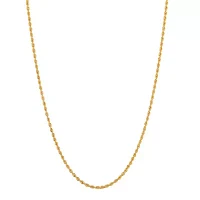 14K Gold Glitter Rope 18-30" 1.75mm Chain