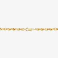 10K Yellow Gold 24" Hollow Rope Chain Necklace