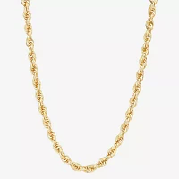 10K Yellow Gold 24" Hollow Rope Chain Necklace