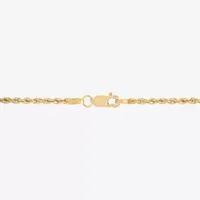 14K Yellow Gold 1.8mm Hollow Rope Chain Necklace