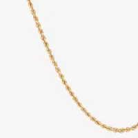 14K Yellow Gold 1.8mm Hollow Rope Chain Necklace