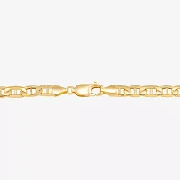 Made in Italy 10K Gold Semisolid Link Chain Bracelet