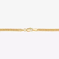 14K Gold Inch Solid Curb Chain Necklace