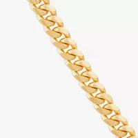 14K Gold Inch Solid Curb Chain Necklace