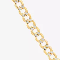 14K Gold Inch Hollow Curb Chain Necklace