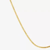 Made in Italy 10K Gold 18 Inch Herringbone Chain Necklace