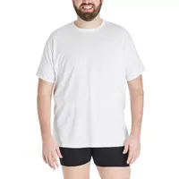 Hanes Mens 4 Pack Short Sleeve Crew Neck Moisture Wicking T-Shirt Big