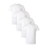 Hanes Mens 4 Pack Short Sleeve Crew Neck Moisture Wicking T-Shirt Big