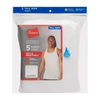 Hanes Mens Tall 5 Pack Tank