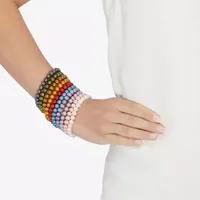 Multi Color Cultured Freshwater Pearl Beaded Bracelet
