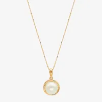 Certified Sofia™ Cultured Freshwater Pearl 10K Gold Knot Pendant