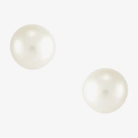 Certified Sofia™ 10K Gold 8-8.5mm Cultured Freshwater Pearl Stud Earrings