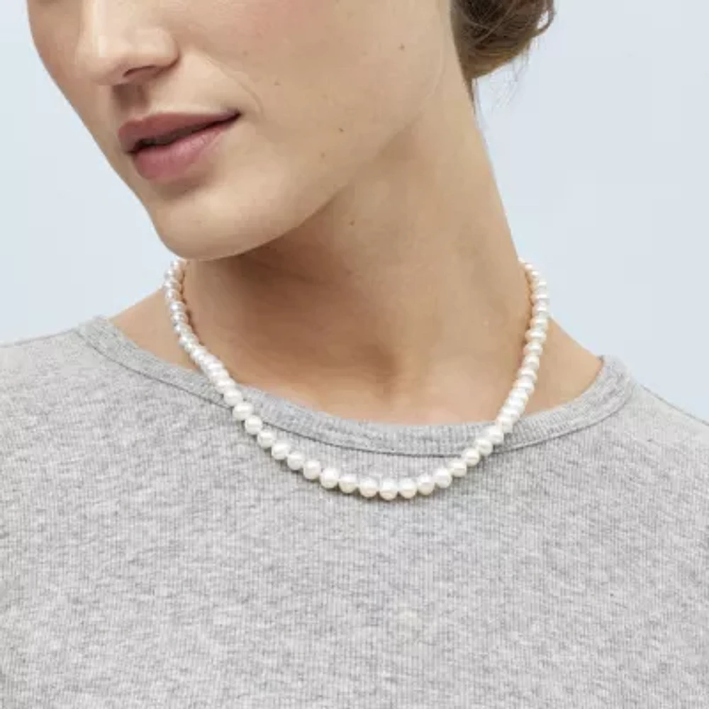 Certified Sofia™ 6-6.5mm Cultured Freshwater Pearl 18" Strand Necklace