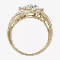 Love Lives Forever 1/2 CT.T.W. Round White Natural Diamond 10K Gold 3-Stone Ring