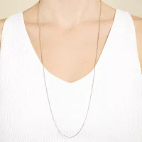 Silver Reflections Pure Over Brass 16-30" Chain Necklace