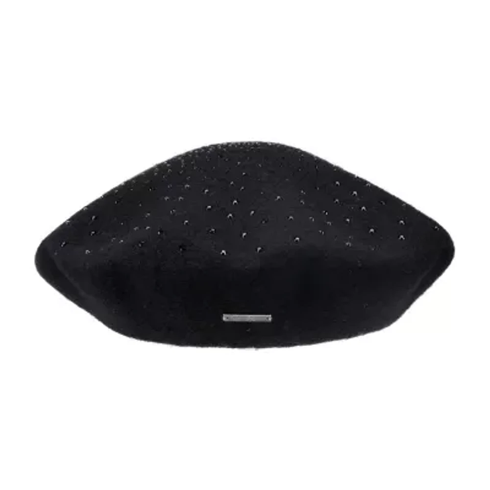 JS Jessica Simpson Cascading Rhinestone Womens Beret