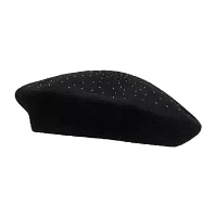 JS Jessica Simpson Cascading Rhinestone Womens Beret