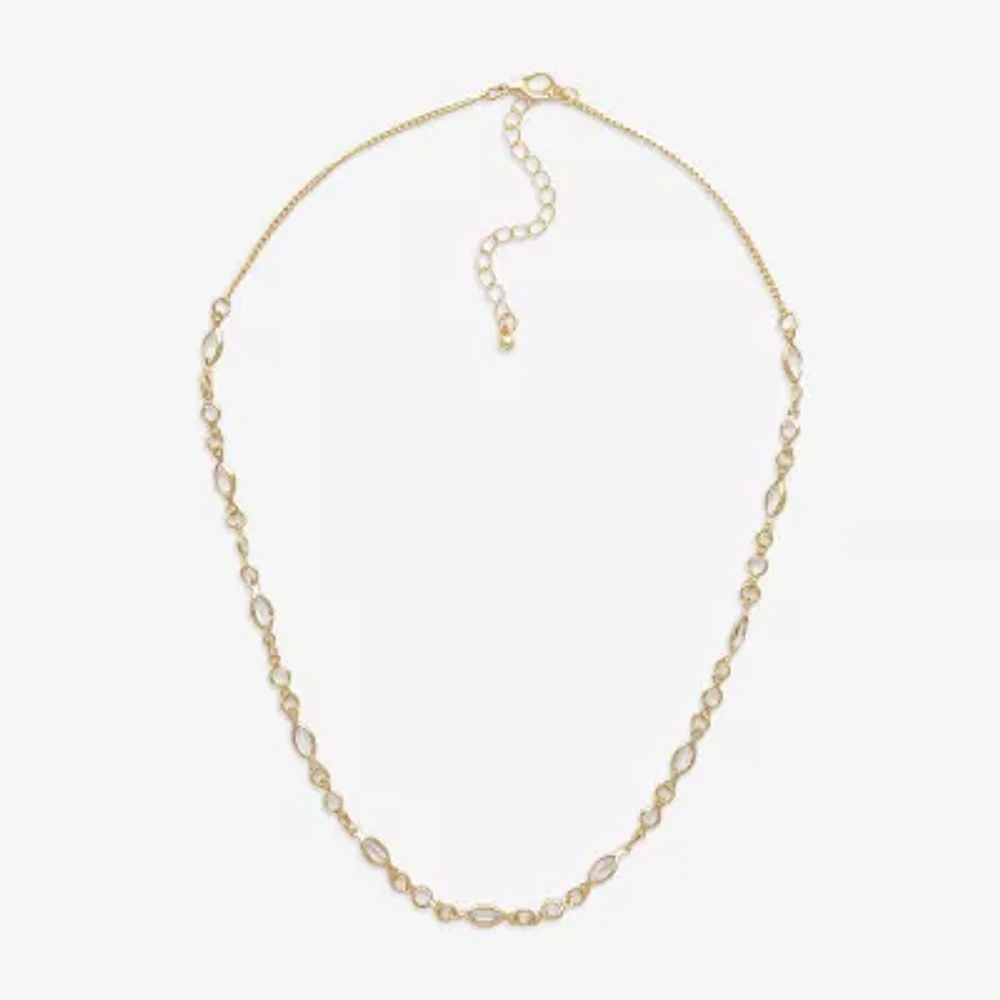 Mixit Hypoallergenic Gold Tone Stainless Steel 18 Inch Paperclip Chain Necklace