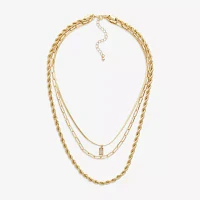 Mixit Hypoallergenic Gold Tone 20 Inch Rope Chain Necklace