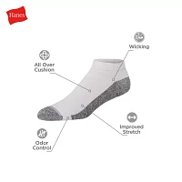 Hanes 8 Pair Low Cut Socks Mens