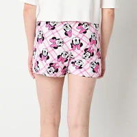 Disney Mjc Minnie Mouse Womens Juniors Pajama Shorts