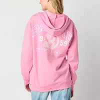 Juniors Barbie Full Zip Womens Long Sleeve Zipper Hoodie