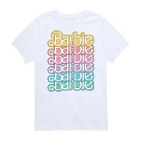 Big Girls Crew Neck Short Sleeve Barbie Graphic T-Shirt