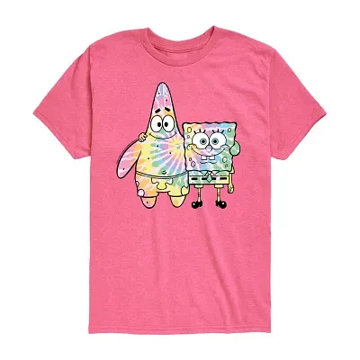 Big Girls Crew Neck Short Sleeve Spongebob Graphic T-Shirt