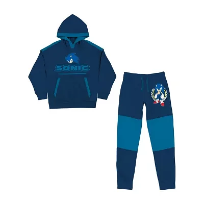 Little Boys 2-pc. Fleece Sonic the Hedgehog Pant Set