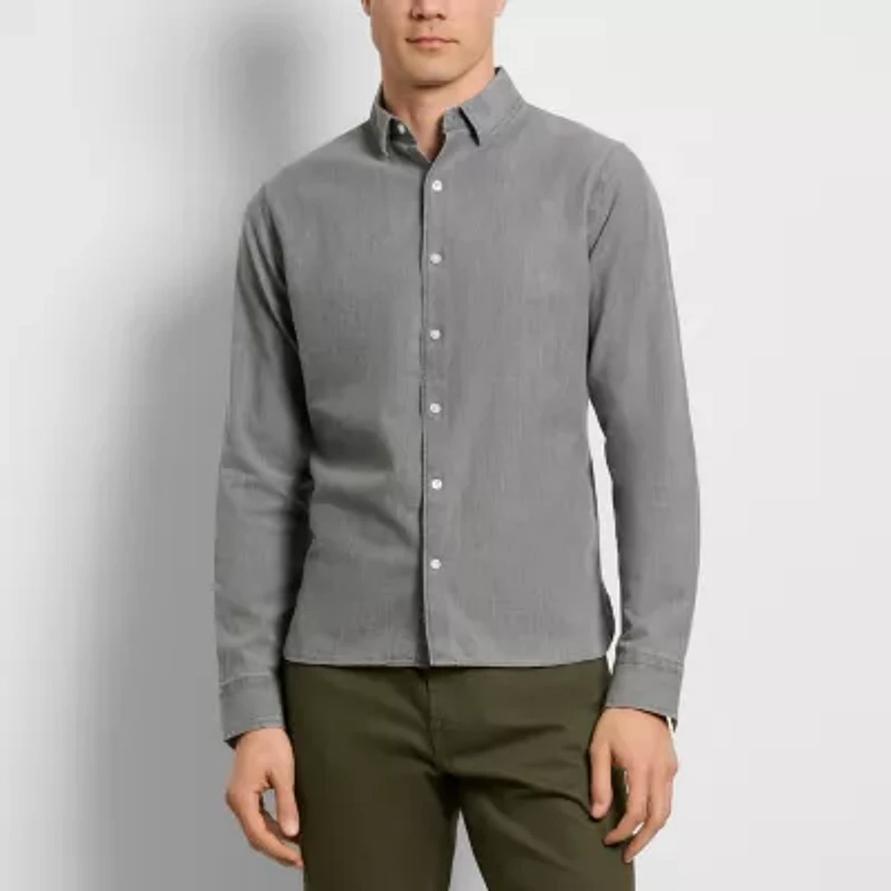 Van Heusen Mens Slim Fit Long Sleeve Button-Down Shirt