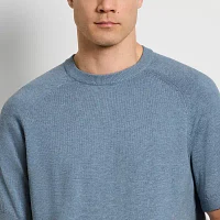 Van Heusen Mens Crew Neck Short Sleeve Pullover Sweater