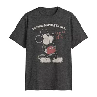 Mens Short Sleeve Mickey Mouse Graphic T-Shirt