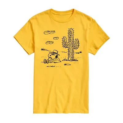 Mens Short Sleeve Snoopy Graphic T-Shirt