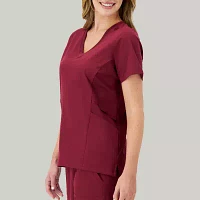 Hanes Womens V Neck Short Sleeve Tag Free Scrub Tops
