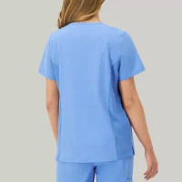 Hanes Womens V Neck Short Sleeve Tag Free Scrub Top