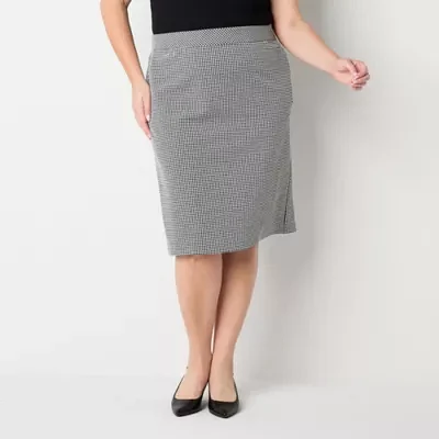 Liz Claiborne Womens Pencil Skirt-Plus