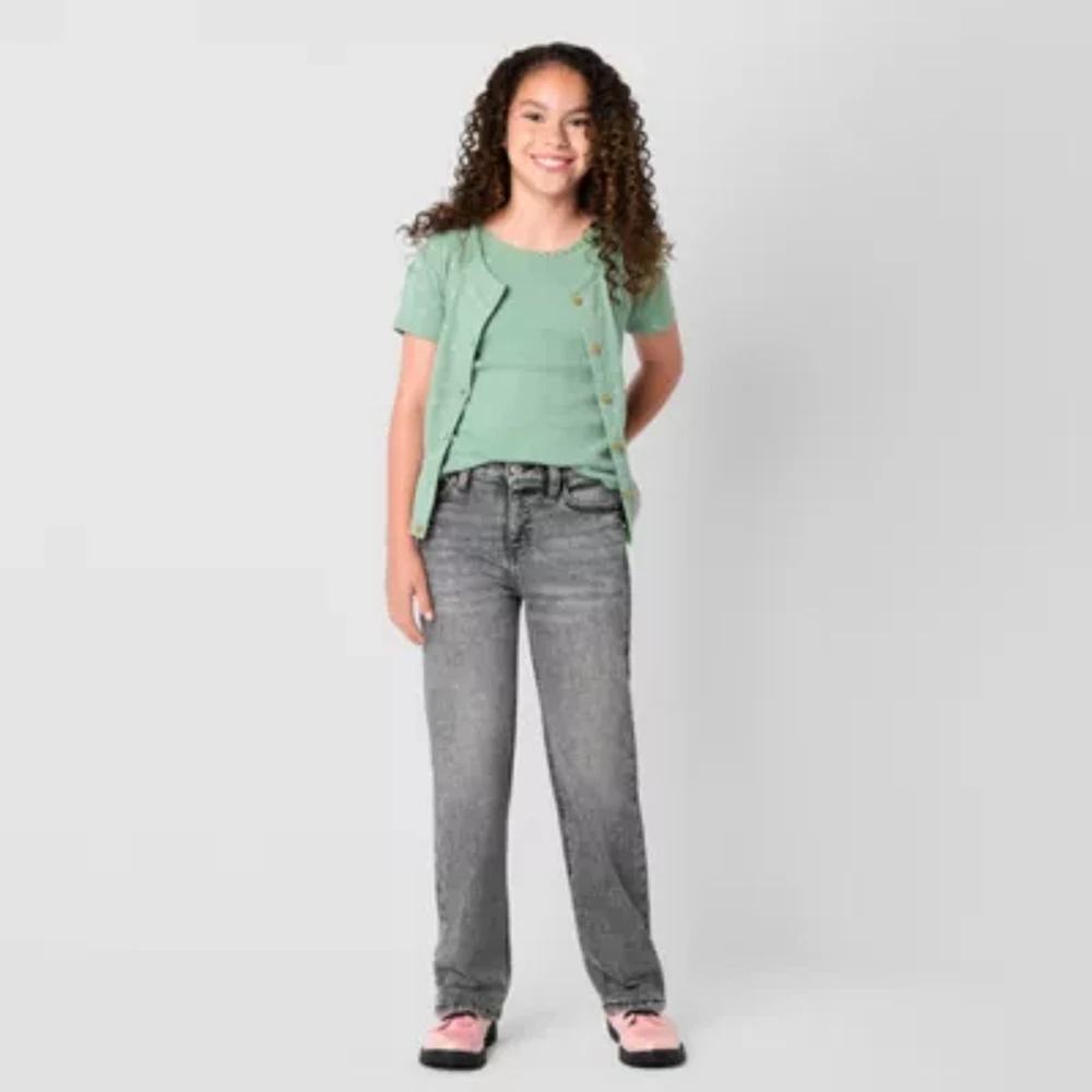 Thereabouts Little & Big Girls Wide Leg Jean