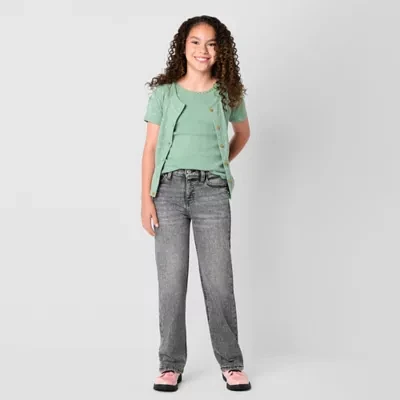 Thereabouts Little & Big Girls Wide Leg Jean