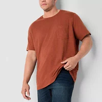 mutual weave Big and Tall Mens Crew Neck Short Sleeve Pocket T-Shirt