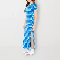 Forever 21 Womens Short Sleeve Striped Bodycon Dress Juniors