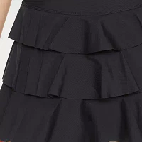 Forever 21 Womens Mid Rise Active Pleated Skirt Juniors